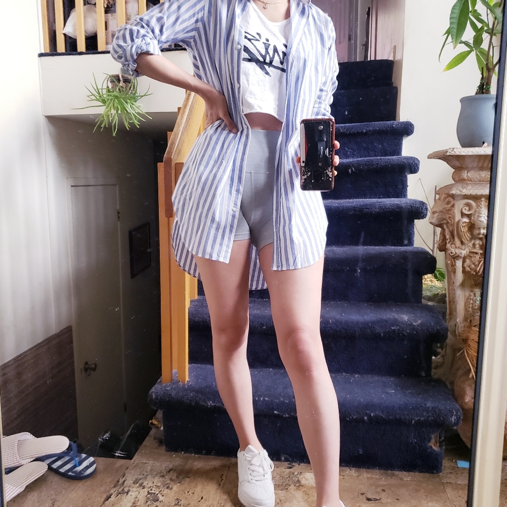Zara oversized striped longsleeves shirt